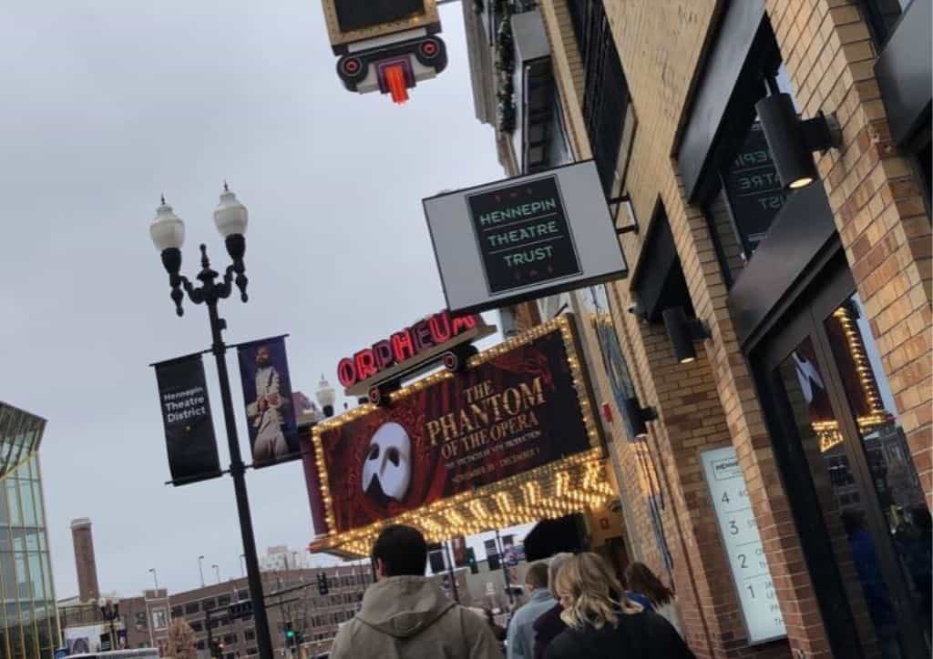 The Orpheum Theater playing Phantom of the Opera.