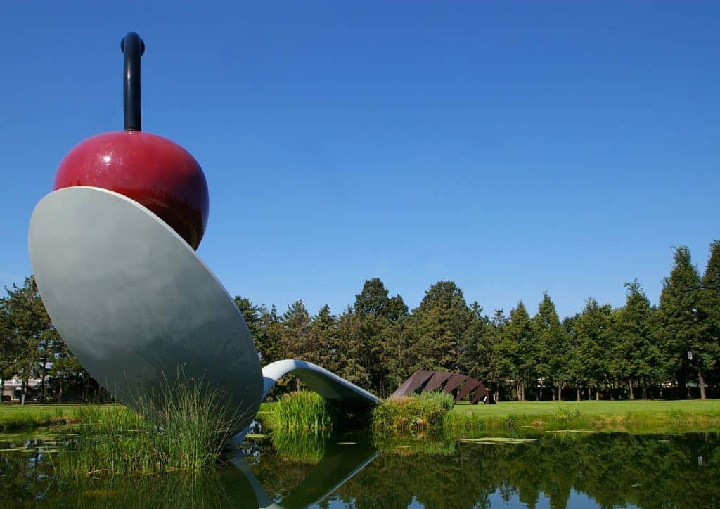 The Spoonbridge and Cherry at the Minneapolis Sculpture Garden.