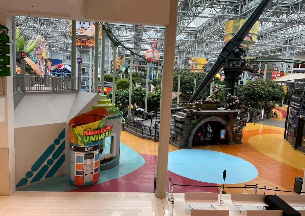 Nickelodeon Universe at the Mall of America.