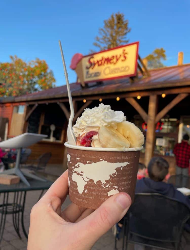 A cup of ice cream in Duluth at Sydney's Frozen Custard.