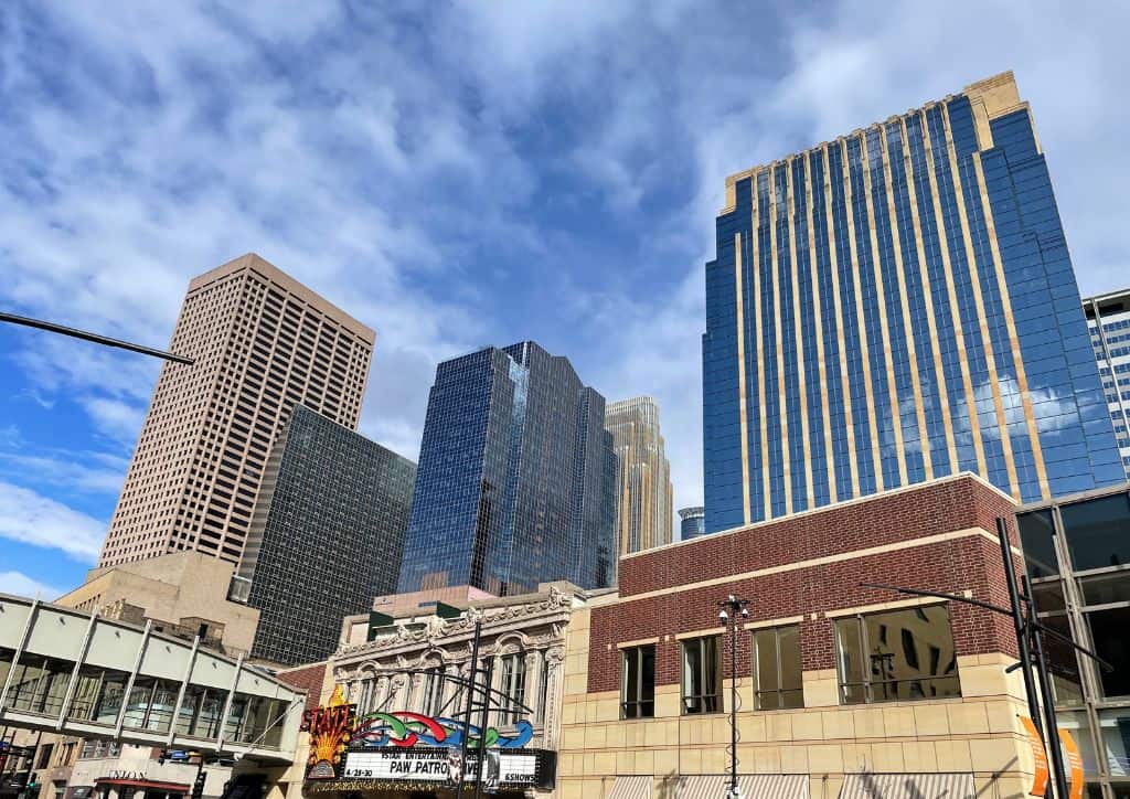 Skyscrapers in the Twin Cities.