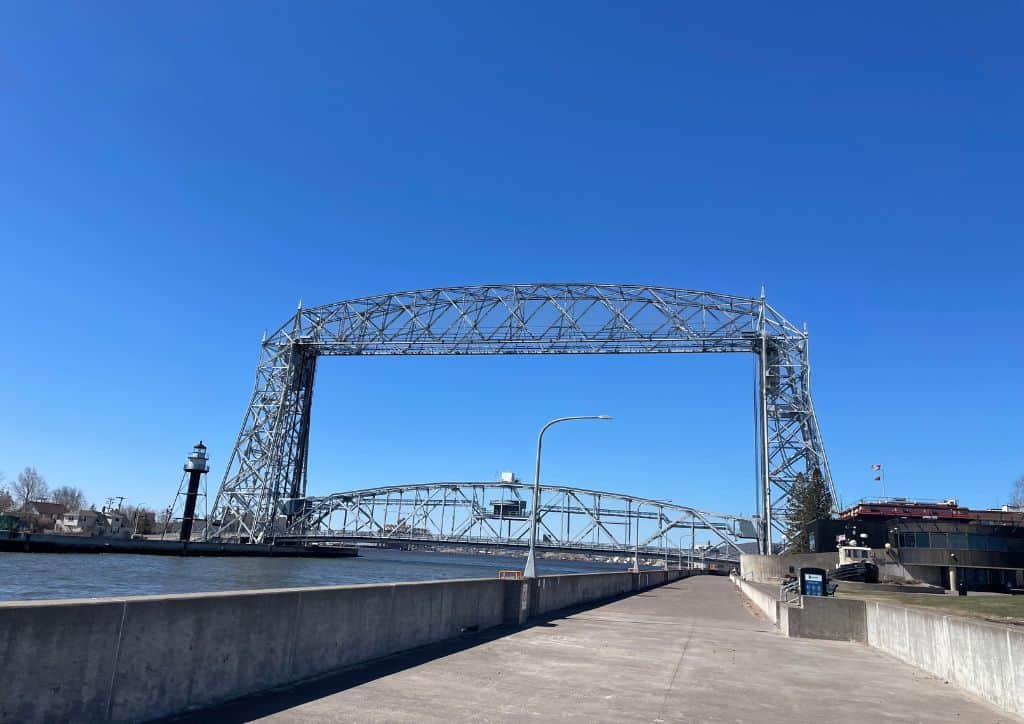 The Aerial Lift Bridge in Duluth.
