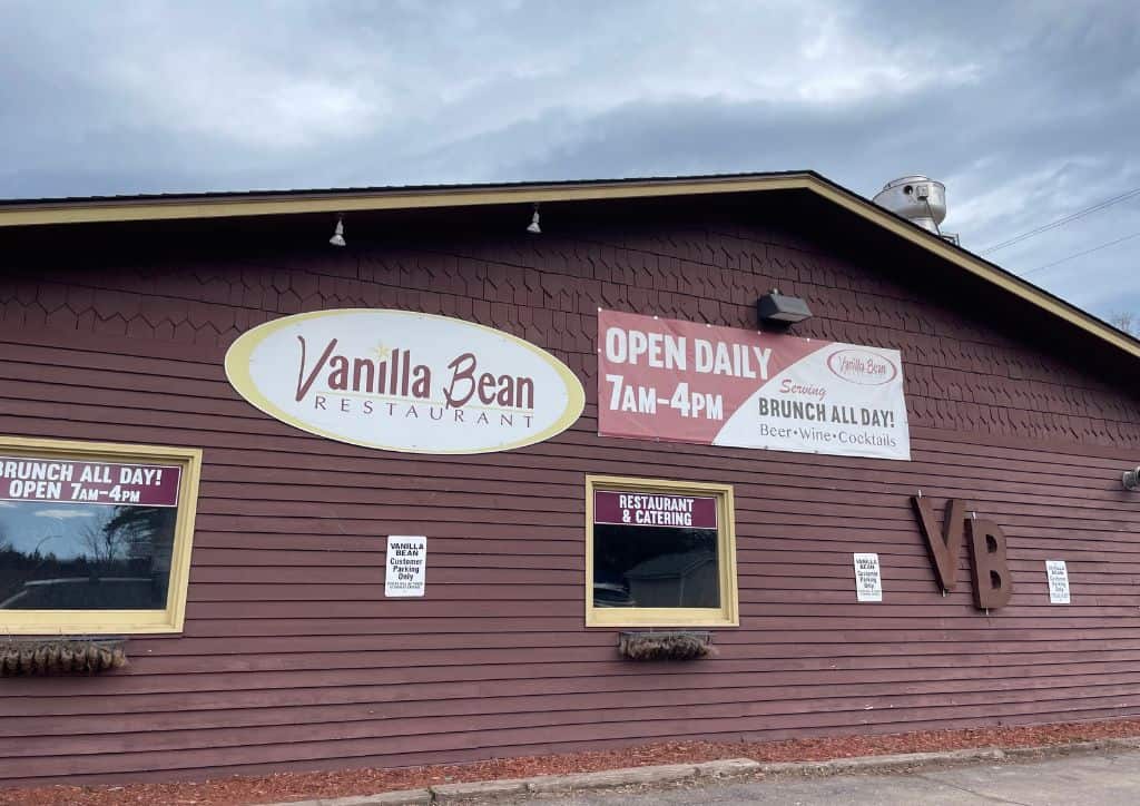 The Vanilla Bean restaurant in Two Harbors, for breakfast near Duluth.