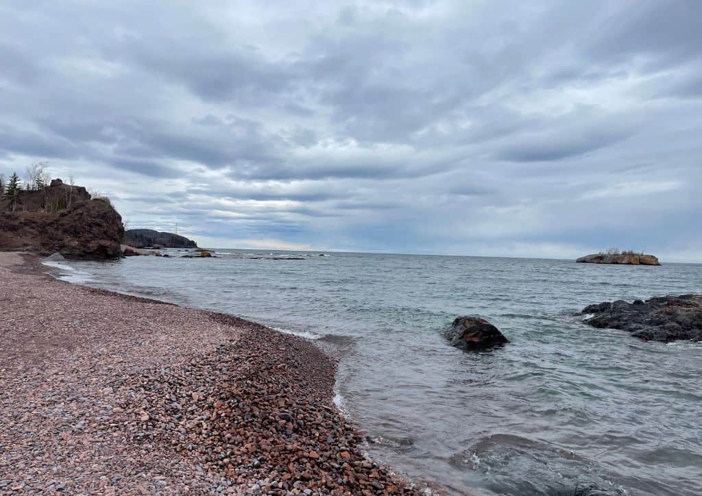 A view of Lake Superior from a place near where you can get breakfast in Duluth.